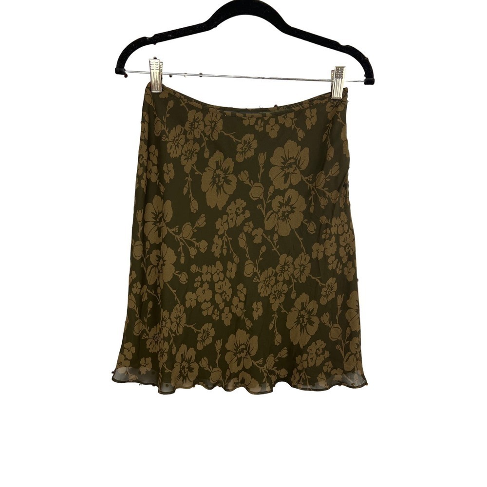 I.N.C Floral Skrit With Side Zipper Size 6